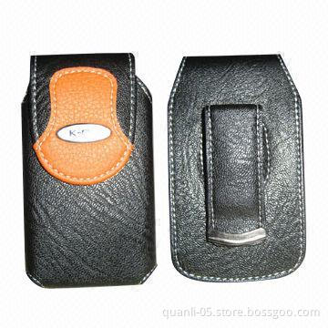 Fashionable Mobile Phone Case with Magnetic Button and Made of Leather/PU Material